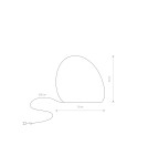Garden balls - Nowodvorski STONE M Outdoor Portable Max wattage 25W E27 White 10580 - product 3
