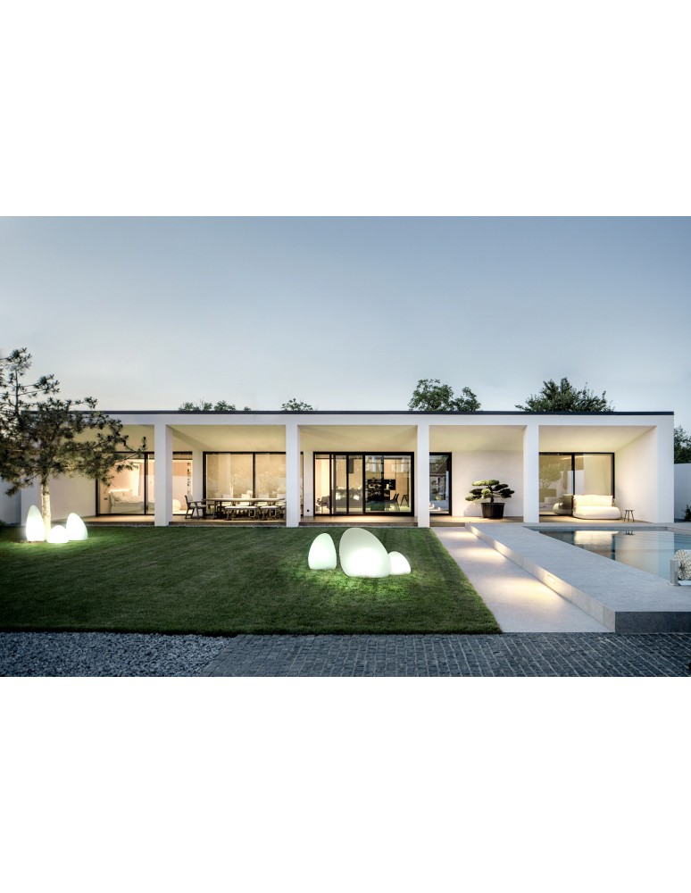 Garden balls - Nowodvorski STONE M Outdoor Portable Max wattage 25W E27 White 10580 - product kolory-swiatla.pl 4