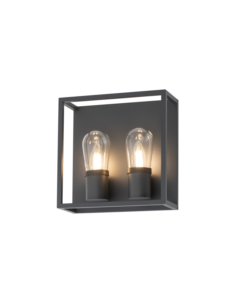 Outdoor wall lamps - Nowodvorski MARGOT II Outdoor Wall Mounted Max wattage 6W LED E14 Graphite 10503 - product kolory-swiatla.pl 2