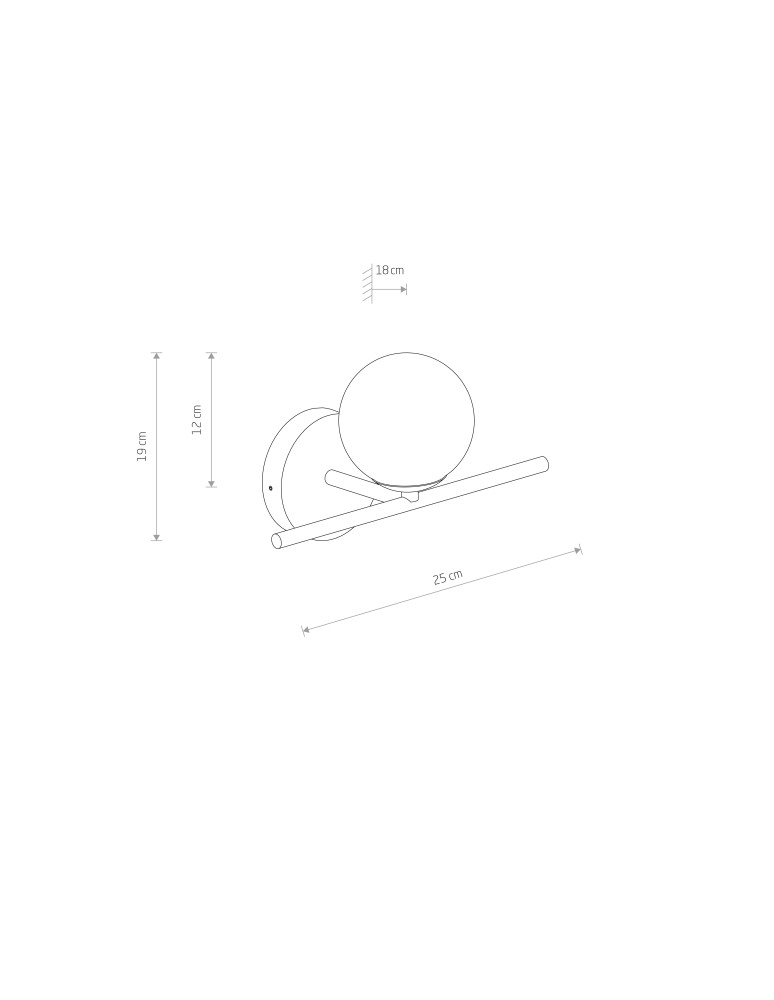 Wall lamps spheres - Nowodvorski ARALIA Wall Wall lamp Max power 5W G9 Brass 10527 - product kolory-swiatla.pl 3
