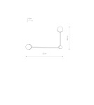 Designer wall lamps - Nowodvorski ORBIT Wall Wall lamp Max power 8W GX53 Black 10638 - product 3