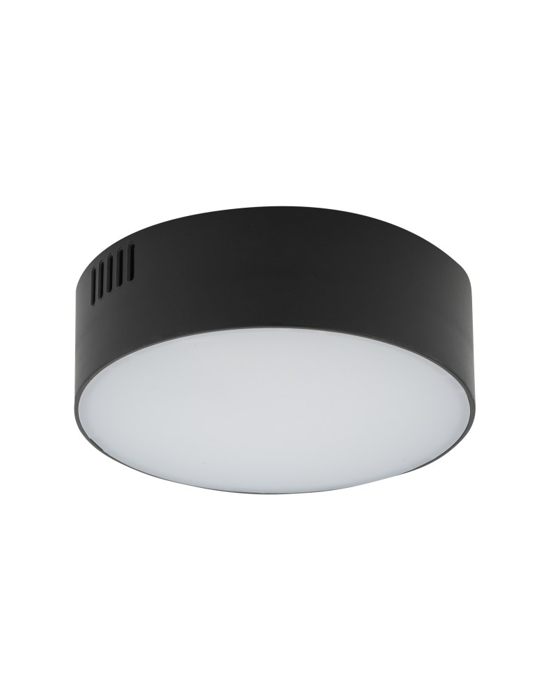 Round Plafonds - Nowodvorski LID ROUND LED 15W Ceiling Plafond Max power 15W LED 3000K Black 10406 - product kolory-swiatla.pl 1