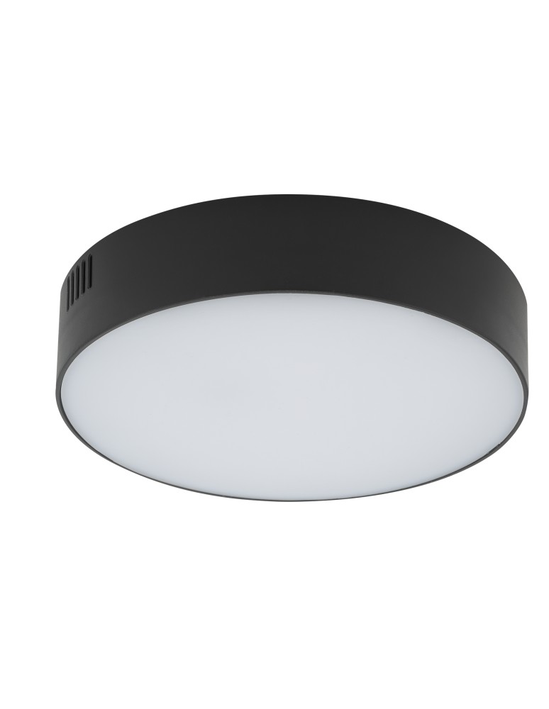 Round Plafonds - Nowodvorski LID ROUND LED 25W Ceiling Plafond Max power 25W LED 3000K Black 10407 - product kolory-swiatla.pl 1