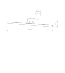 Wall lamps over a painting - Nowodvorski VAN GOGH LED M Wall Mounted picture wall lamp Max wattage 13W LED 3000K Chrome/Nickel 10288 - product 2