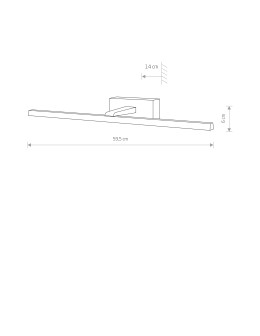 Nowodvorski VAN GOGH LED M  Ścienna Kinkiet obrazowe Max moc 13W LED Chrom/Nikiel 10288 - produkt 2