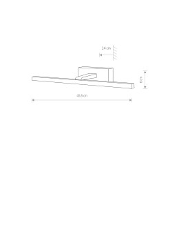 Nowodvorski VAN GOGH LED S  Ścienna Kinkiet obrazowe Max moc 9W LED Chrom/Nikiel 10289 - produkt 2