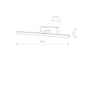 Wall lamps over a painting - Nowodvorski VAN GOGH LED S Wall Mounted picture wall lamp Max power 9W LED 3000K White 10292 - product 2