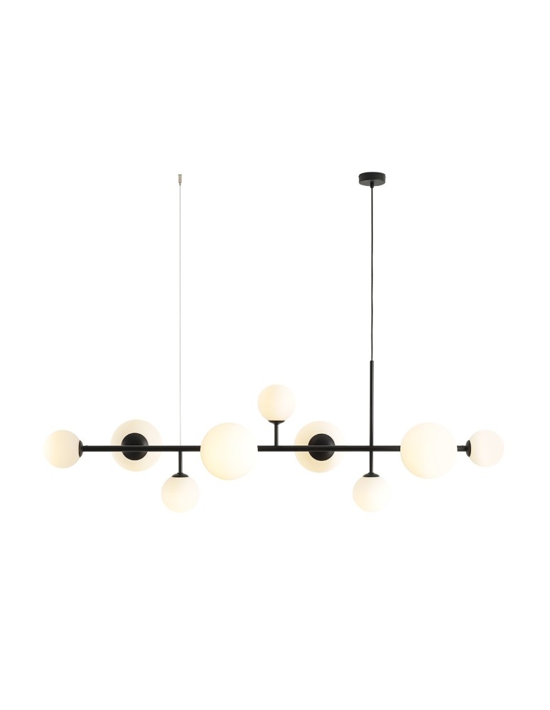 Pendant lamps spheres - Aldex Pendant Lamp Dione 9 Black 5 x max 10W LED / 4 x max 15W LED (1092N1) - product kolory-swiatla.pl 1