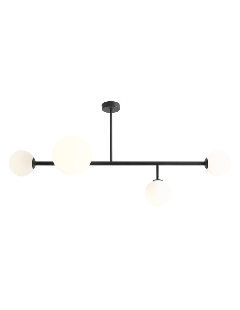 Ceiling lamps spheres - Aldex Plafond Dione 4 Black 3 x max 10W LED / 1 x max 15W LED (1092PL_L1) - product kolory-swiatla.pl 1