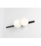 Wall lamps spheres - Aldex Wall lamp Garda 2 Black 1 x max 10W LED / 1 x max 15W LED (1099D1) - product 2