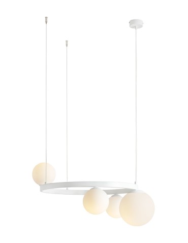 Aldex Pendant Lamp Garda 4 Ring White 3 x max 10W LED / 1 x max 15W LED (1099L_R)