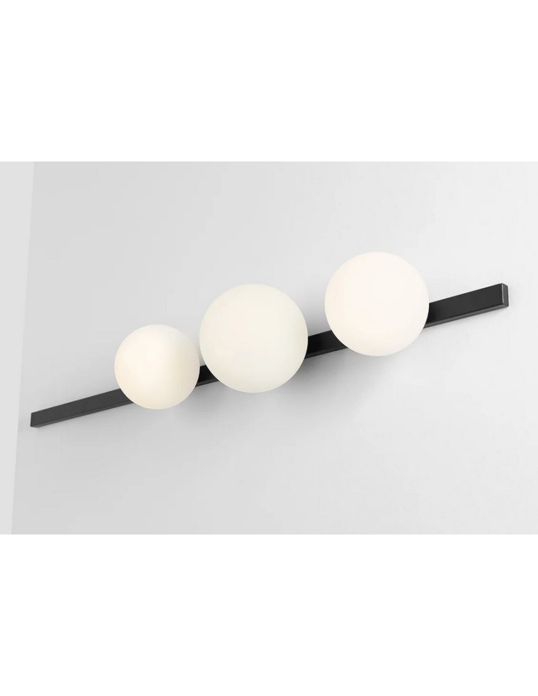 Wall lamps spheres - Aldex Wall lamp Garda 3 Black 2 x max 10W LED / 1 x max 15W LED (1099Y1) - product kolory-swiatla.pl 2