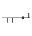 Tube wall lamps - Aldex Wall lamp Trevo 3 All Black (Left) 3 x 35W (1104Y1) - product 1