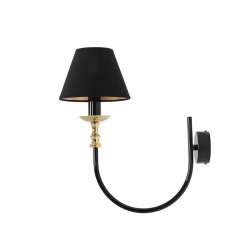 Aldex Kinkiet Roma Czarny 1 x max 10W LED (1118C1)
