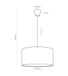 Children's pendant lamps - TK Lighting RONDO KIDS BLUE pendant lamp 1 LIGHT 3232 - product 3