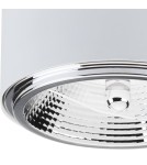 Round ceiling luminaires - TK Lighting MORIS WHITE SUSPENSION LAMP 1 LIGHT 3364 - product 2