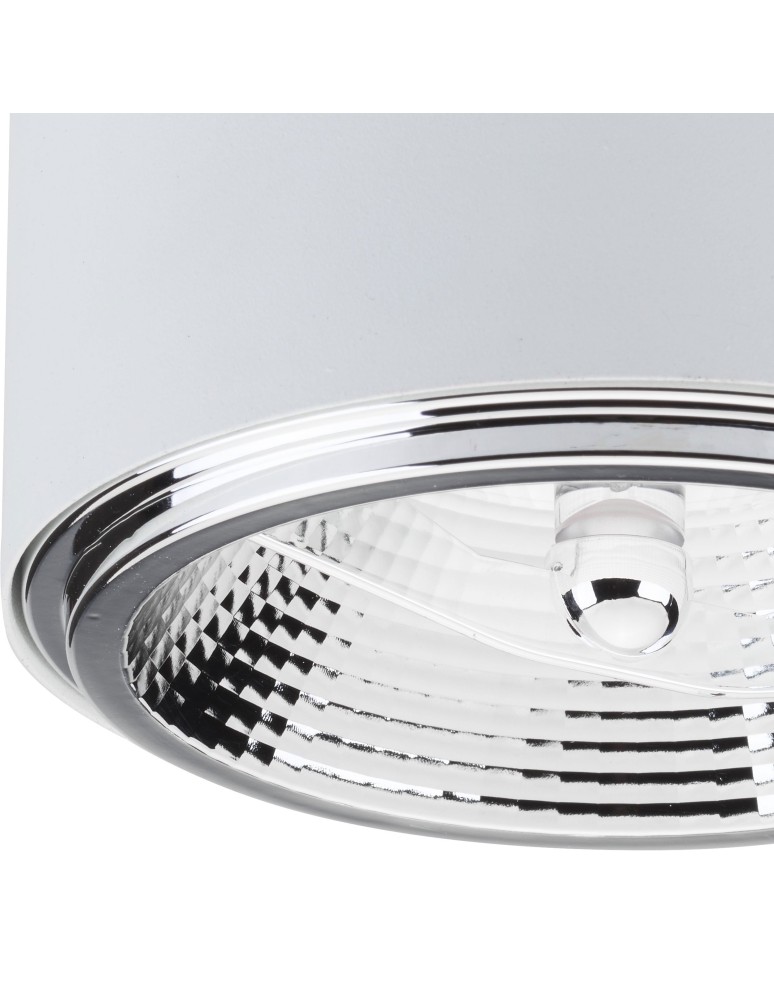 Round ceiling luminaires - TK Lighting MORIS WHITE SUSPENSION LAMP 1 LIGHT 3364 - product kolory-swiatla.pl 2