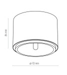 Round ceiling luminaires - TK Lighting MORIS WHITE SUSPENSION LAMP 1 LIGHT 3364 - product 3