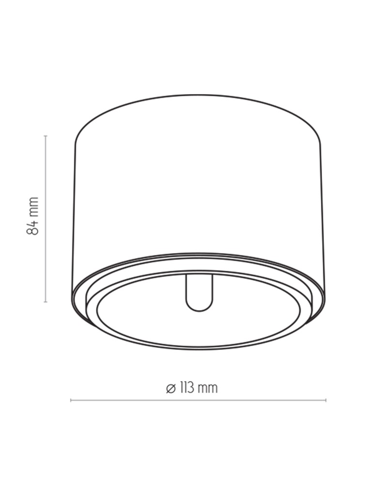 Round ceiling luminaires - TK Lighting MORIS WHITE SUSPENSION LAMP 1 LIGHT 3364 - product kolory-swiatla.pl 3