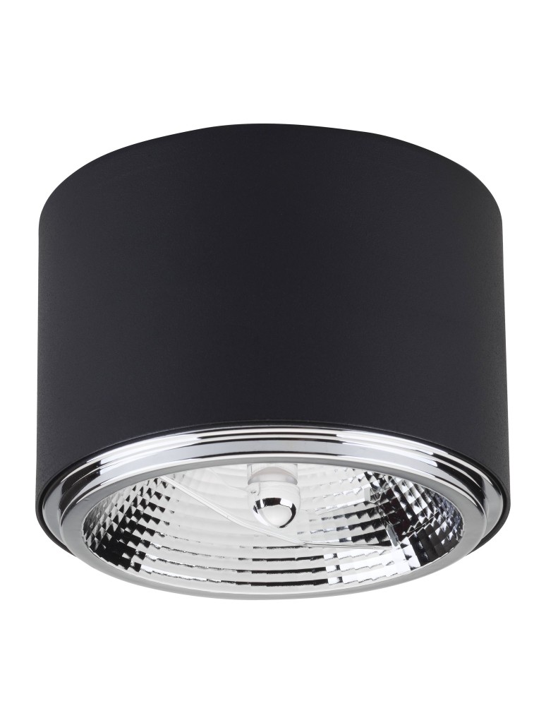 Round ceiling luminaires - TK Lighting MORIS BLACK CEILING LAMP 1 FL 3366 - product kolory-swiatla.pl 1