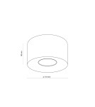Round ceiling luminaires - TK Lighting ORION BLACK CEILING LAMP 3236 - product 3