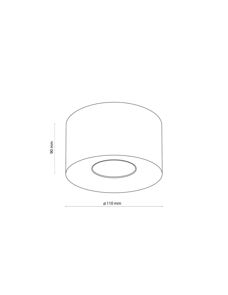 Round ceiling luminaires - TK Lighting ORION BLACK CEILING LAMP 3236 - product kolory-swiatla.pl 3