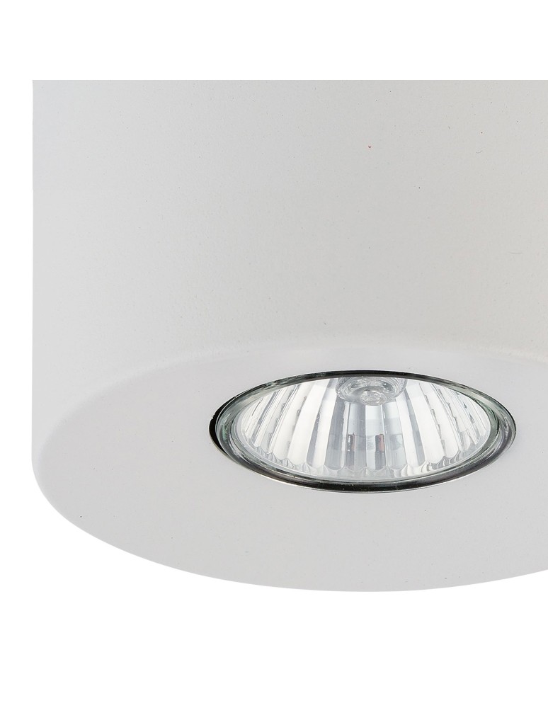 Round ceiling luminaires - TK Lighting ORION WHITE SUSPENSION LAMP 1 FLOOR 3234 - product kolory-swiatla.pl 2