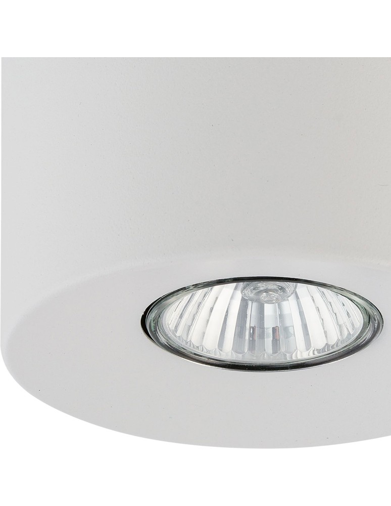 Round ceiling luminaires - TK Lighting ORION WHITE SUSPENSION LAMP 1 FLOOR 3237 - product kolory-swiatla.pl 2
