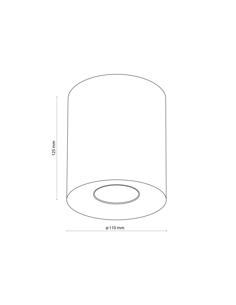 Round ceiling luminaires - TK Lighting ORION WHITE SUSPENSION LAMP 1 FLOOR 3237 - product kolory-swiatla.pl 3