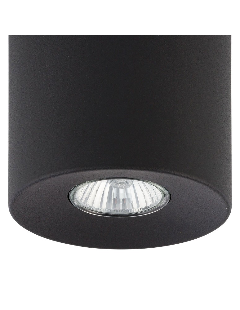 Round ceiling luminaires - TK Lighting ORION BLACK CEILING LAMP 1 LIGHT 3239 - product kolory-swiatla.pl 2