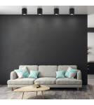 Round ceiling luminaires - TK Lighting ORION BLACK CEILING LAMP 1 LIGHT 3239 - product 4