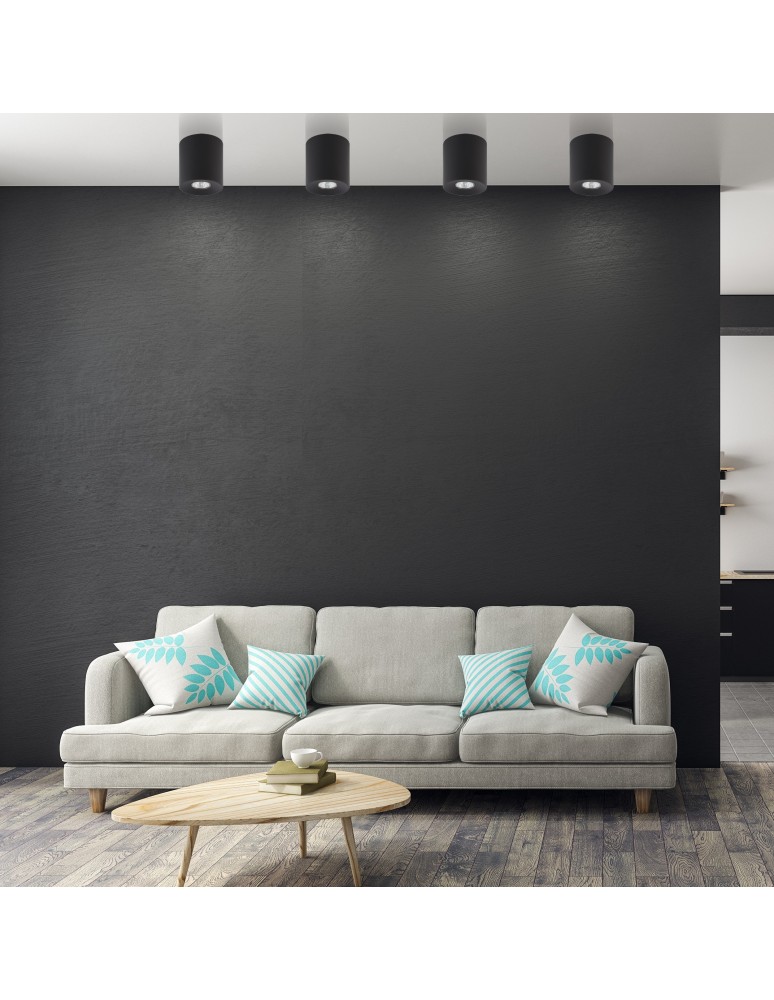 Round ceiling luminaires - TK Lighting ORION BLACK CEILING LAMP 1 LIGHT 3239 - product kolory-swiatla.pl 4
