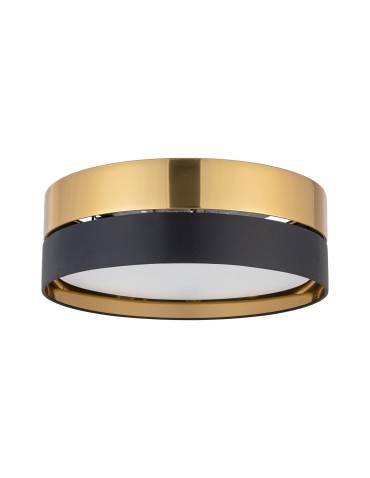 TK Lighting HILTON BLACK/GOLD LAMPA SUFITOWA 3 PŁ 450 4180