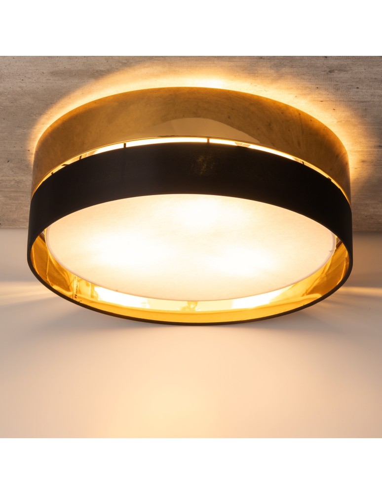 Modern ceiling lamps - TK Lighting HILTON BLACK/GOLD CEILING LAMP 3 LIGHT 450 4180 - product kolory-swiatla.pl 5