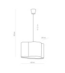 Children's pendant lamps - TK Lighting CLOUD BLUE Pendant LAMP 1 FL 3362 - product 3