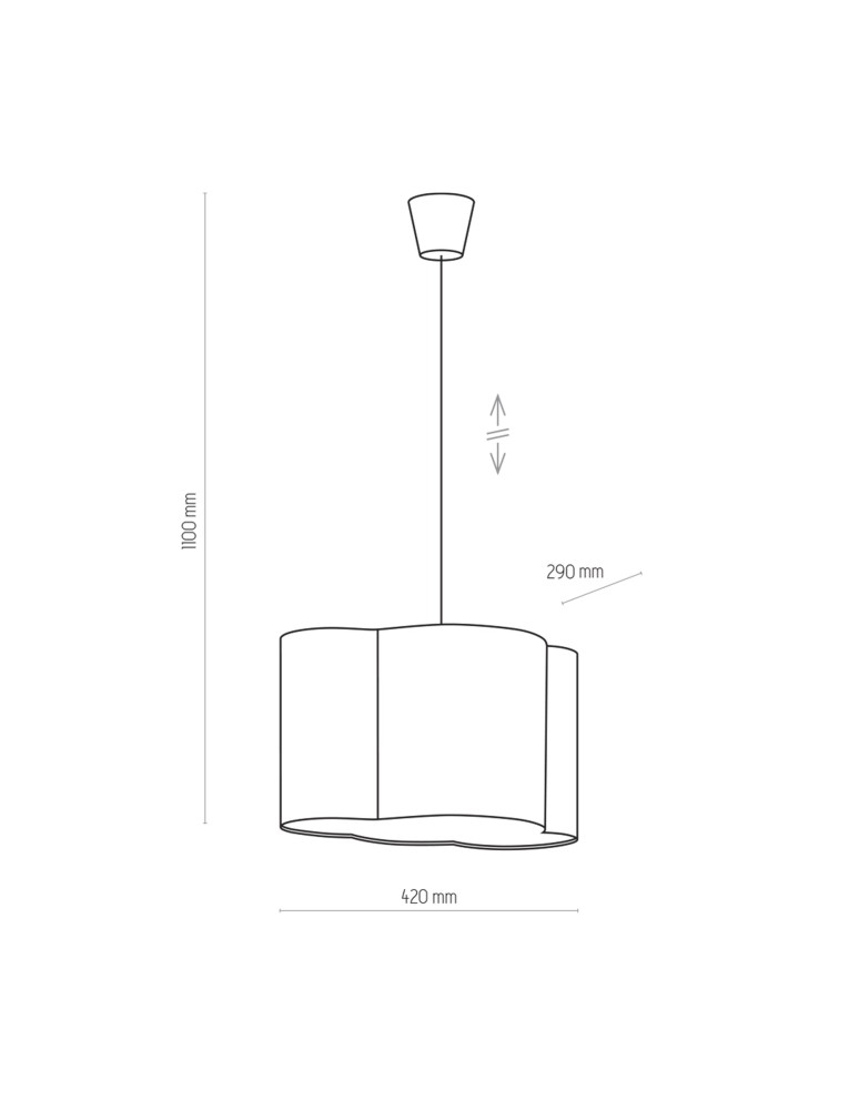 Children's pendant lamps - TK Lighting CLOUD BLUE Pendant LAMP 1 FL 3362 - product kolory-swiatla.pl 3