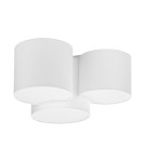 Ceiling lamps with lampshade - TK Lighting MONA WHITE SUSPENSION LAMP 3 LIGHT 3441 - product 1