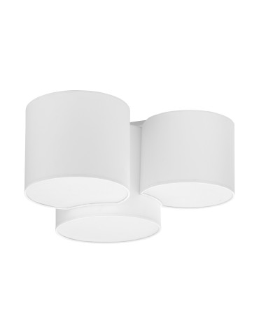 TK Lighting MONA WHITE SUSPENSION LAMP 3 LIGHT 3441