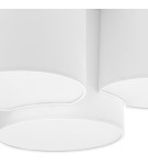 Ceiling lamps with lampshade - TK Lighting MONA WHITE SUSPENSION LAMP 3 LIGHT 3441 - product 2