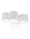 View TK Lighting MONA WHITE SUSPENSION LAMP 4 FLOW 3442