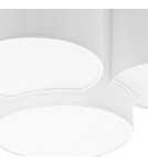 Ceiling lamps with lampshade - TK Lighting MONA WHITE SUSPENSION LAMP 4 FLOW 3442 - product 2