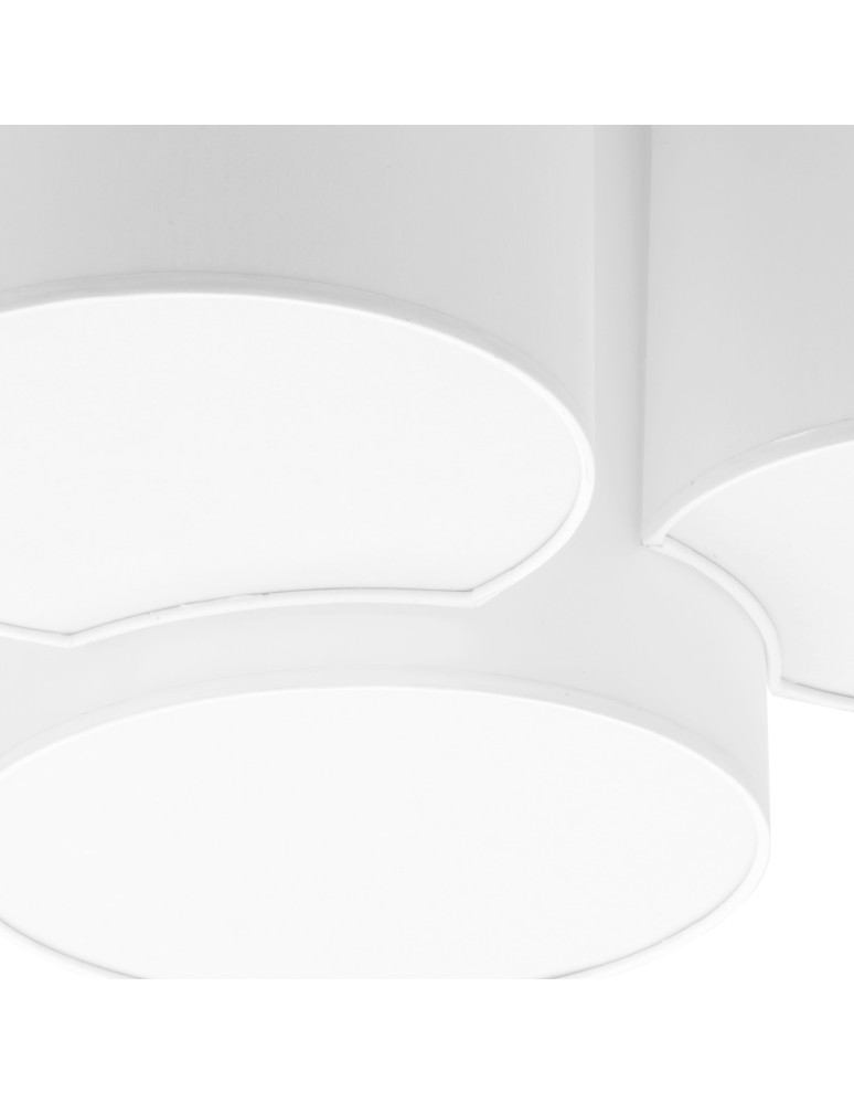 Ceiling lamps with lampshade - TK Lighting MONA WHITE SUSPENSION LAMP 4 FLOW 3442 - product kolory-swiatla.pl 2