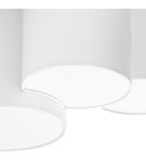 Ceiling lamps with lampshade - TK Lighting MONA WHITE SUSPENSION LAMP 5 PL 3443 - product 2