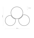 Children's ceiling lamps - TK Lighting MONA KIDS CEILING LAMP 3 LIGHT 3275 - product 3