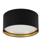 Round ceiling lamps - TK Lighting BILBAO BLACK/GOLD CEILING LAMP 4 LIGHT 450 3376 - product 1