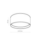 Round ceiling lamps - TK Lighting BILBAO BLACK/GOLD CEILING LAMP 4 LIGHT 450 3376 - product 3