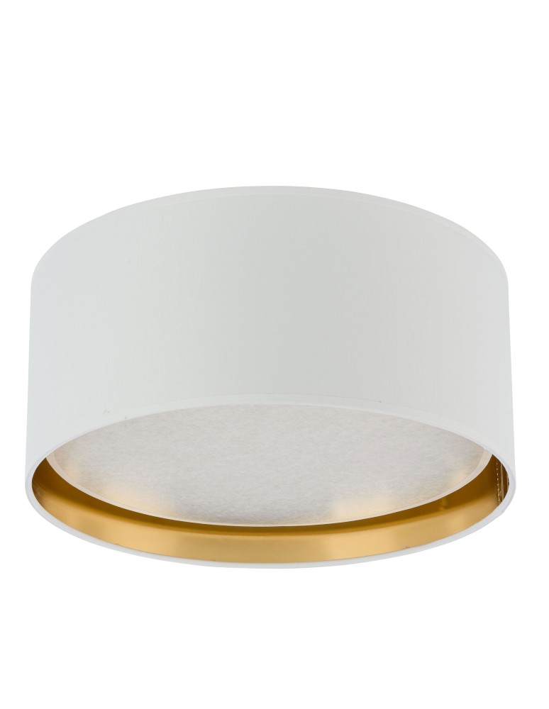 Round ceiling lamps - TK Lighting BILBAO WHITE/GOLD CEILING LAMP 4 LIGHT 450 3379 - product kolory-swiatla.pl 1