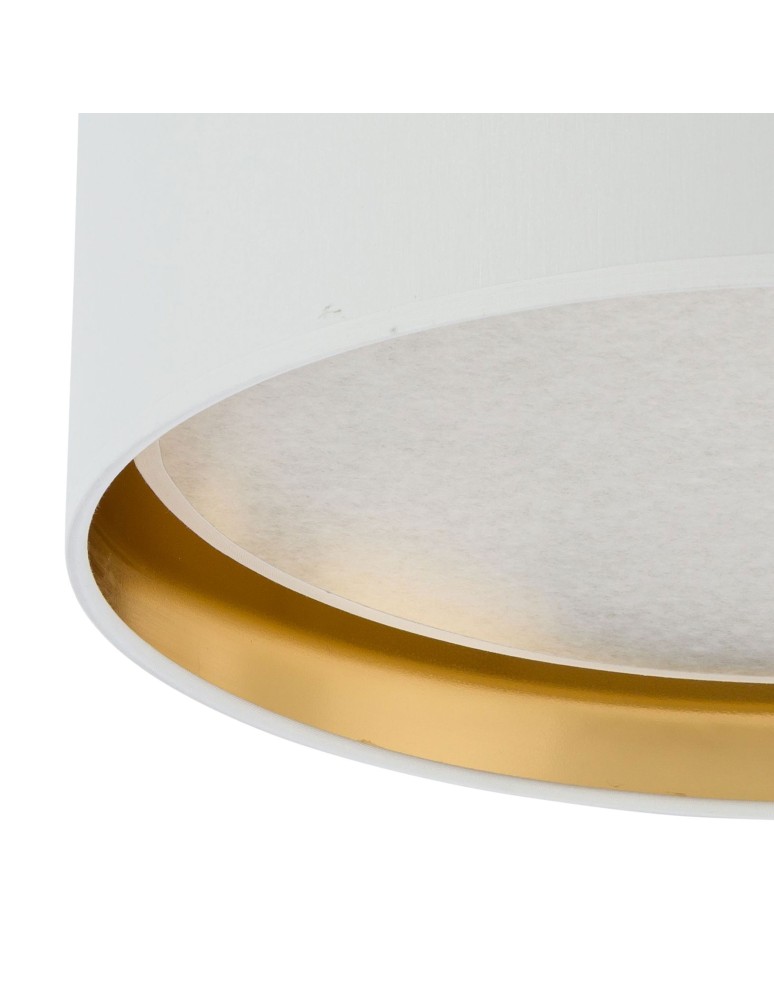 Round ceiling lamps - TK Lighting BILBAO WHITE/GOLD CEILING LAMP 4 LIGHT 450 3379 - product kolory-swiatla.pl 2