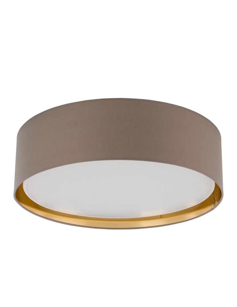 Round ceiling lamps - TK Lighting BILBAO BEIGE/GOLD CEILING LAMP 4 LIGHT 600 4399 - product kolory-swiatla.pl 1