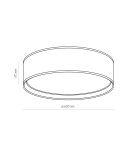 Round ceiling lamps - TK Lighting BILBAO BEIGE/GOLD CEILING LAMP 4 LIGHT 600 4399 - product 3